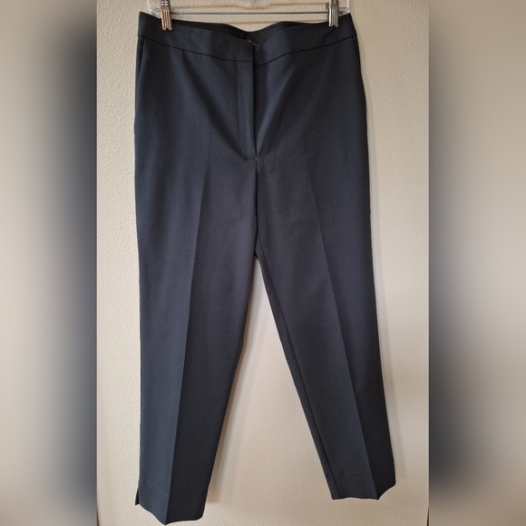 Eileen Fisher Pants - Eileen Fisher Womens Casual Ankle Zip/Button Trouser Pants. Black/Gray Size 8